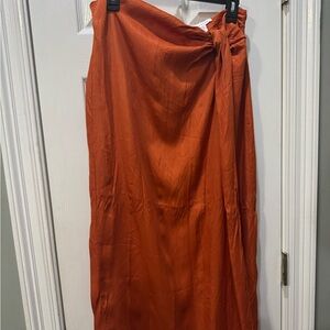 Topshop Burnt Orange Maxi Skirt